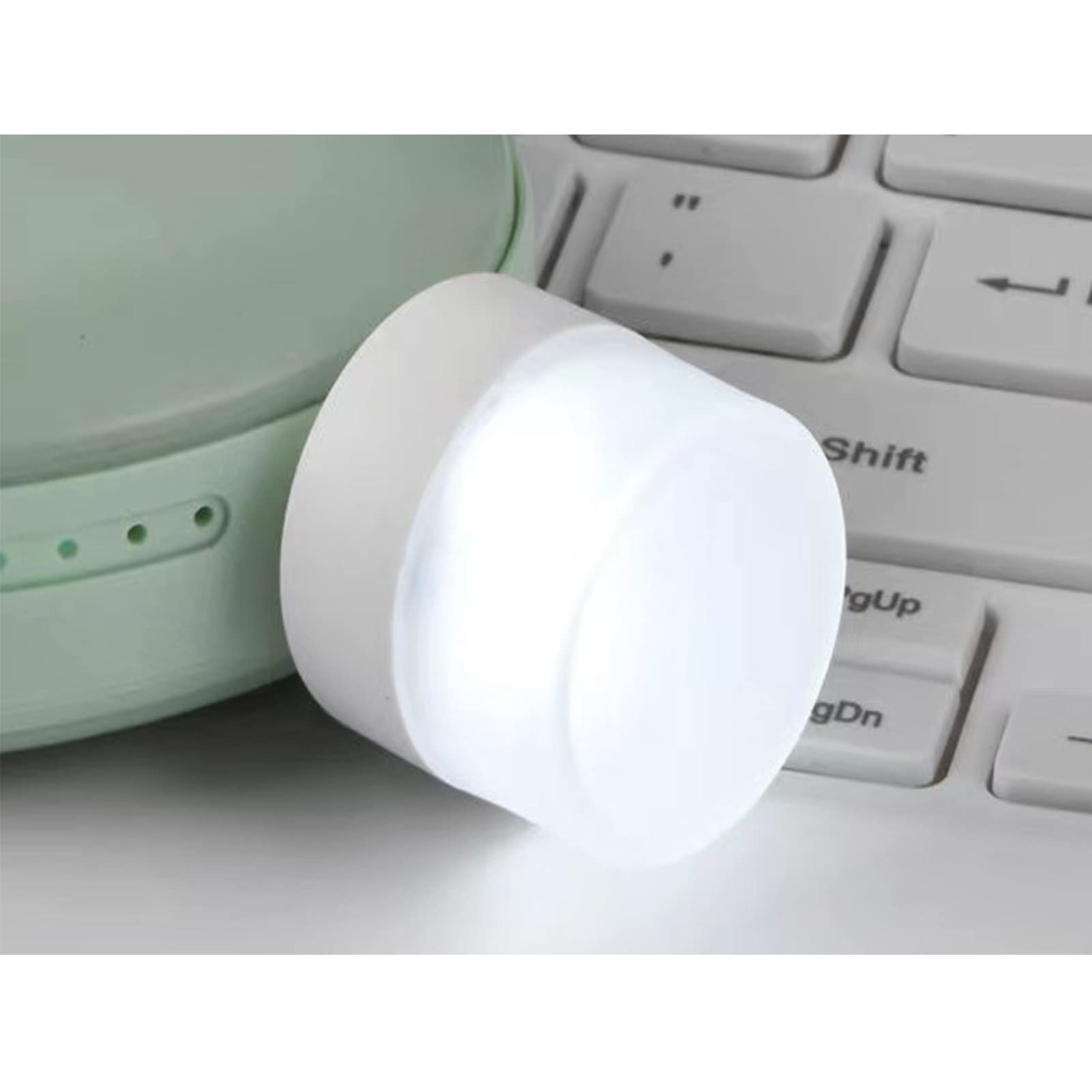 LOYAAUY USB Night Light, LED Mini Bulb, Warm White, Plug-in, 6 Pack, for Bedroom, Bathroom, Nursery, Kitchen, Car, 6 White