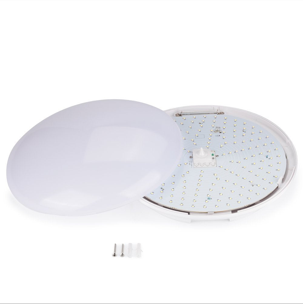 Esenlite 18W Flush Mount Ceiling Light - 1200Lm, Warm White, Smart Motion Activated, Energy Saving