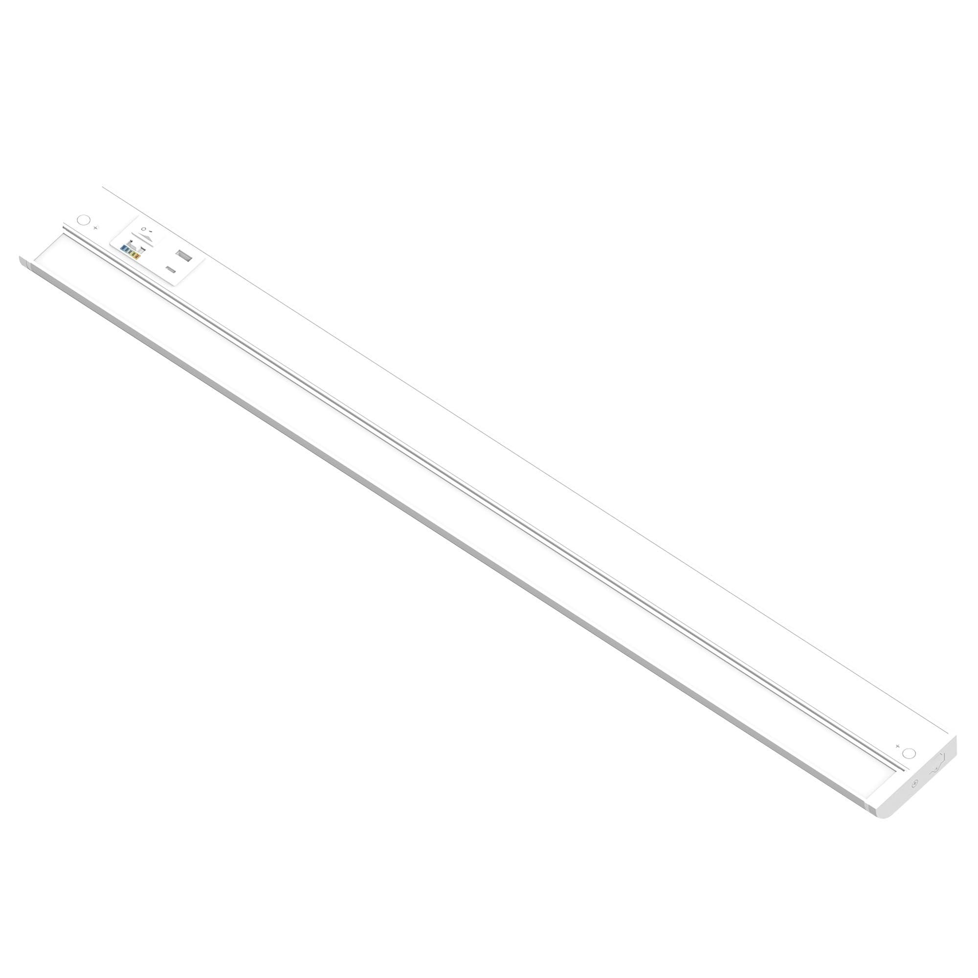 Nora Lighting NUDA-32TWMPW/USB LEDUR 120V Adjustable LEDUR Under Cabinet with Selectable CCT (27K/30K/35K/40K/50K), USB A + C Po