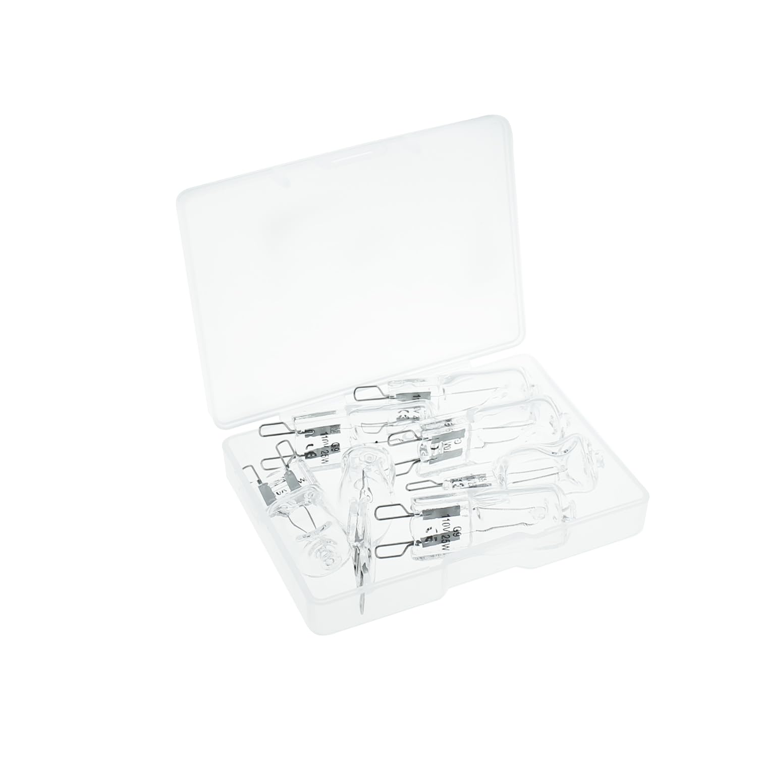 Taodan 6Pcs G9 Halogen Bulb 25W Jcd Halogen Home Bulb Dimmable Tungsten Small Bulb G9 Bi Pin Bulb T4 Bi Pin Type For Crystal Cha