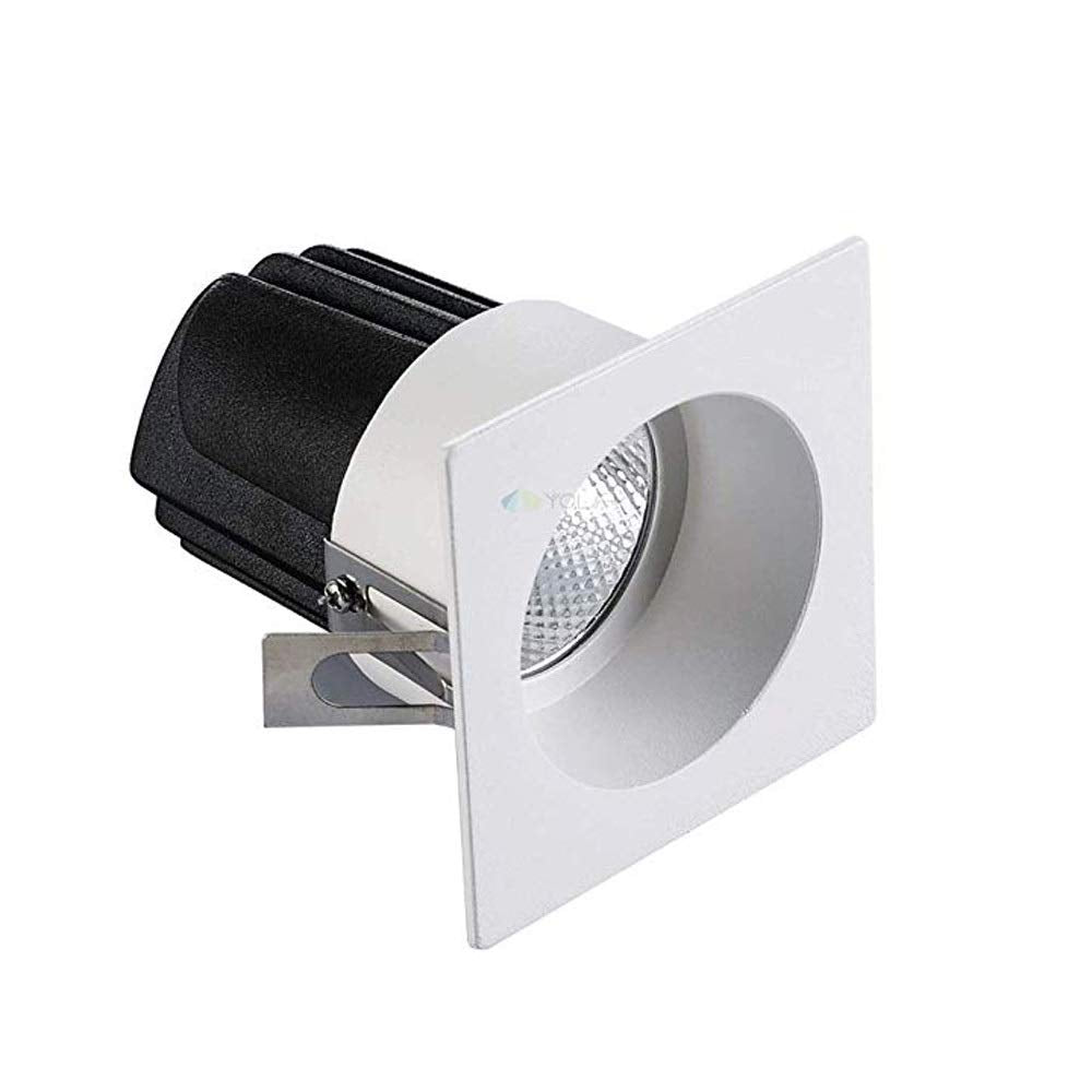 OZZKI Recessed 1-Pack LED Panel Light Flat Lamp Square Ultra-Bright Recessed Ceiling Light Downlight Fixture Kit Warm Light 3000