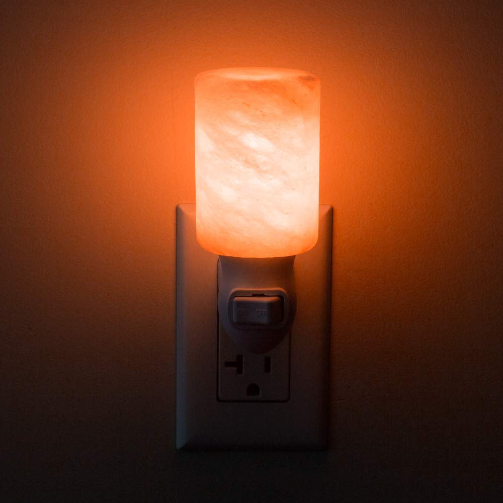 Aultra Salt Lamp Night Light With Himalayan Natural Crystal Salt Color Lights - Ul Listed Plug For Lighting Bedrooms Or Bathroom