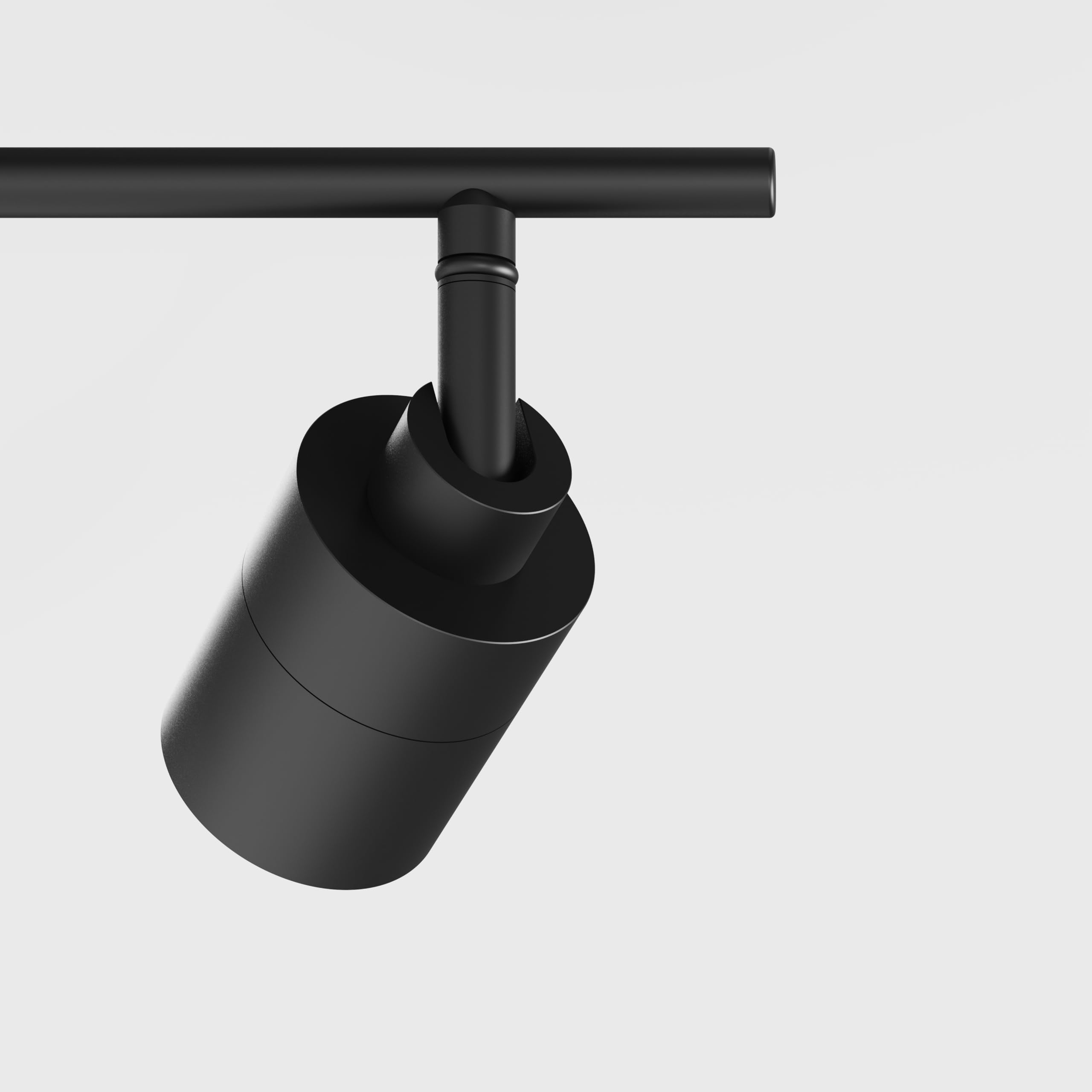 Shura Black 5-Light Track Light With Adjustable Heads, Integrated Led Bulbs, 4 Ft. Track Lighting Kit Ceiling Light, 3000K, 2450