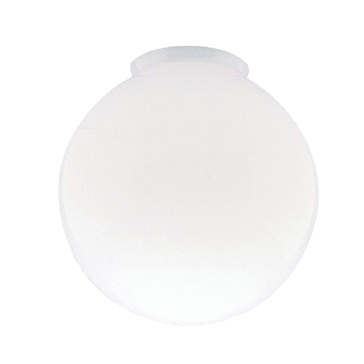 Westinghouse 8557000 Gloss White Glass Globe Shade - 6 Machine Blown Design