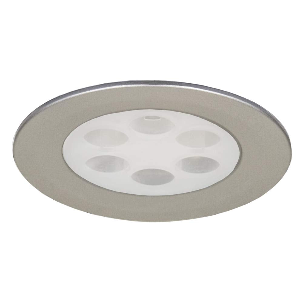 Jesco Lighting Six Light Fixed LED Slim Disk, Aluminum, Silver Finish, Model PK755LED4040S
