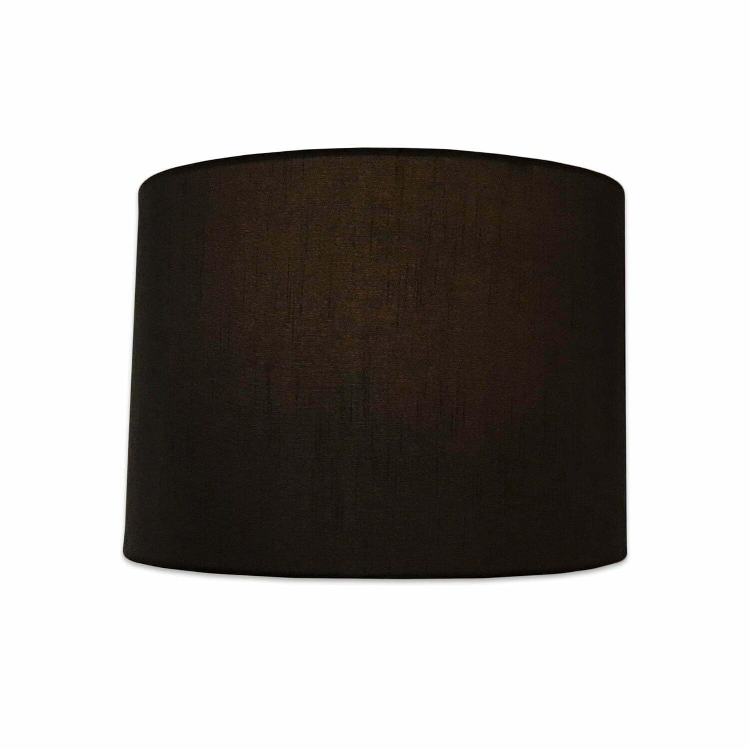 Royal Designs, Inc. Shallow Drum Lamp Shade, 13 x 14 x 9, Metal, Black with Gold, Model HB-610-14BLK-2, 2-Pack
