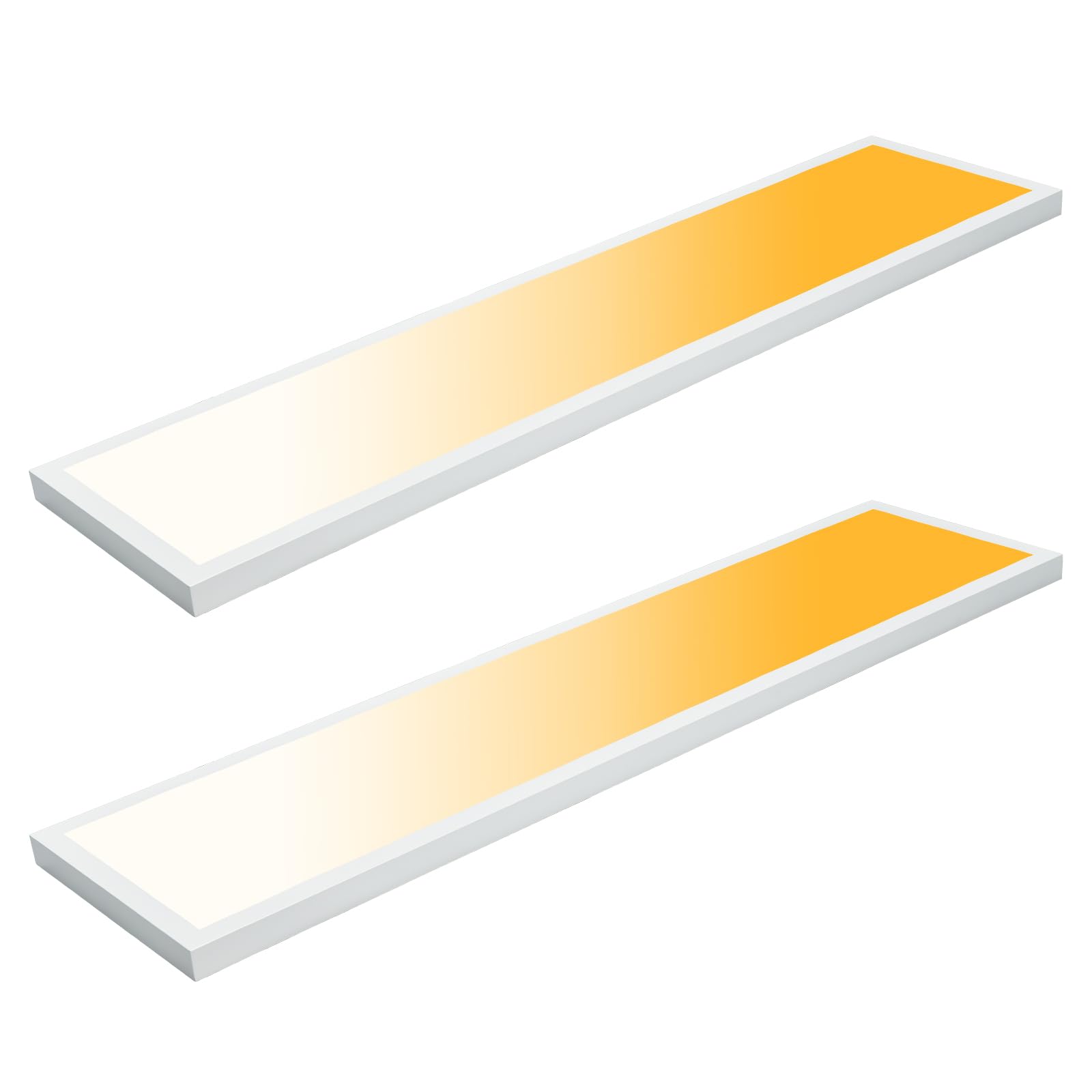 Mcacggo 1x4 LED Flat Panel Light Surface Mount, 3000K-4000K-5000K Selectable & Triac Dimmable, 12x48 Inch Flush Mount Ceiling Li