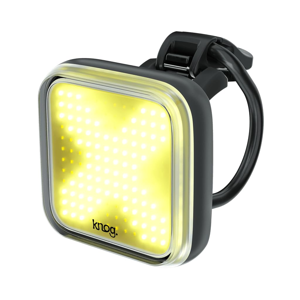 Knog Blinder Front Bike Light - 200 Lumen Rechargeable Bicycle Light - Bright LED Bike Headlight with Integrated USB Charging, 8