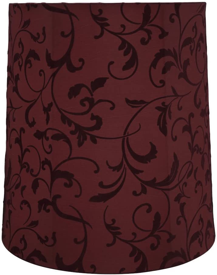 Aspen Creative 35039A, Transitional Empire Shaped Spider Construction Lamp Shade in Red, 14&quot; wide (12&quot; x 14&quot; x 15&quot;)