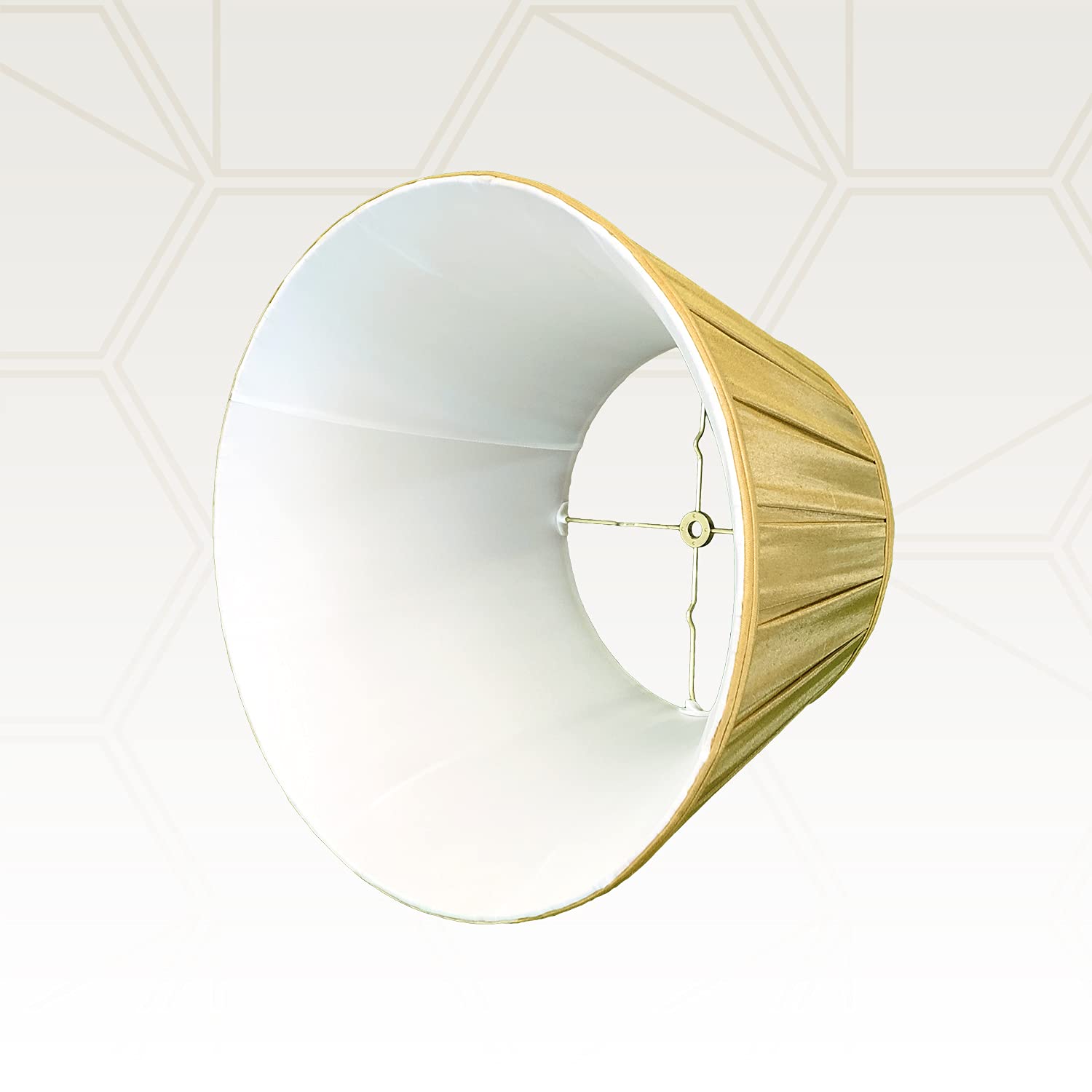 Royal Designs Empire English Pleat Basic Lamp Shade, Antique Gold, 11 X 18 X 12