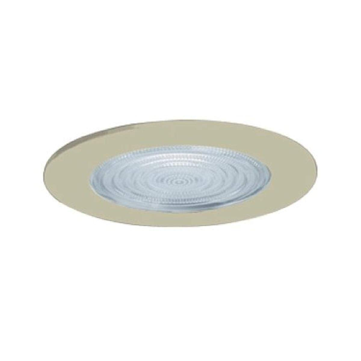 Jesco Lighting Tm5507St 5-Inch Aperture Line Voltage Trim Recessed Light, Fresnel Lens For Shower, Satin Chrome Finish
