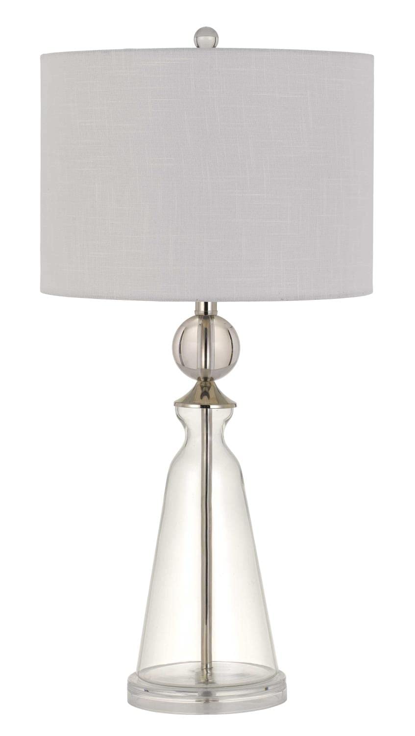 Cal Lighting BO-2898TB-2 Transitional Two Light Table Lamp from Kingsley Collection in Chrome Finish, 15.00 inches