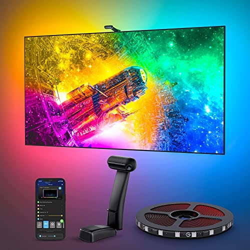 Govee Envisual TV LED Backlight T2, 11.8ft RGBIC Wi-Fi Strip Lights, Smart App Control, Music Sync, Model H605C, Multicolor