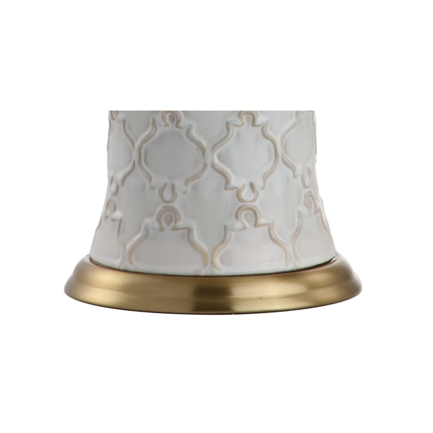 JONATHAN Y Ceramic LED Table Lamp, 29" Cream, Model JYL4024A, Traditional Transitional Design for Bedroom, Living Room, Office