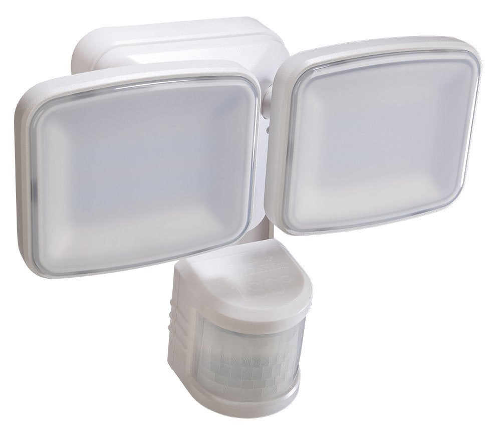 Heath Zenith LED Security Light, 2100 Lumen, 180° Motion Detection, White, Model HZ-5831-WH