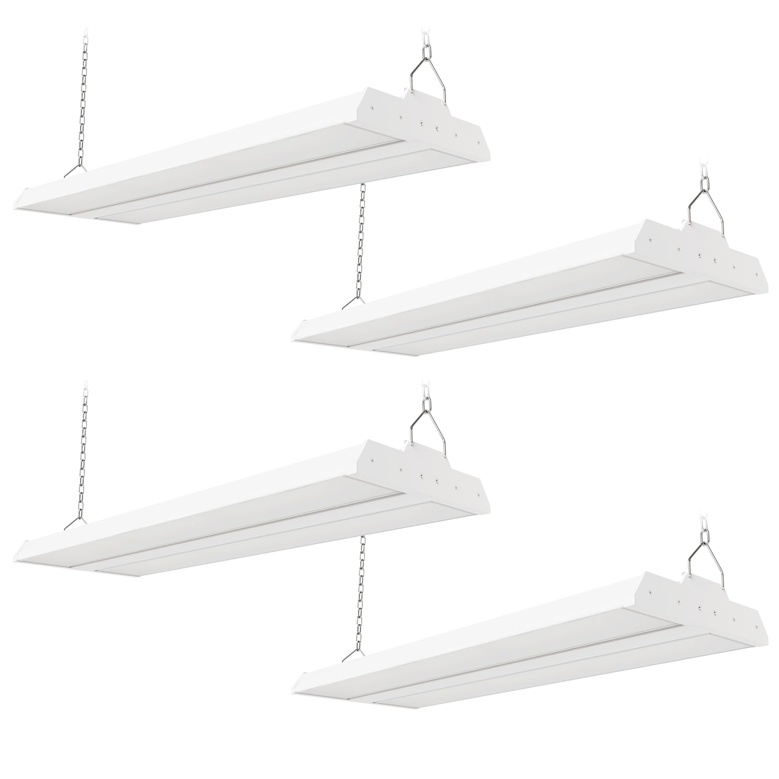 JTT 200/150/100W LED Linear Shop Lights 2FT 30000LM 360 Adjustable Led High Bay Lights 4/5000K Daylight 120-277V Led Garage Light for Shop Workshop Commercial Supermarket Warehouse Basement 4-Pack
