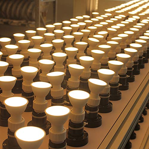 Comzler Gu10 Led Bulbs, 6W (50W Equivalent), Gu10 Shape Halogen Replacement Bulb, 3000K Warm White, 120, 120V,550Lm, Not-Dimmabl