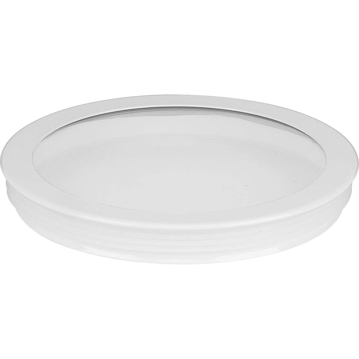 Progress Lighting Cylinder Collection 6'' Clear Glass Round Cylinder Lens Cover For P5642 Cylinders White