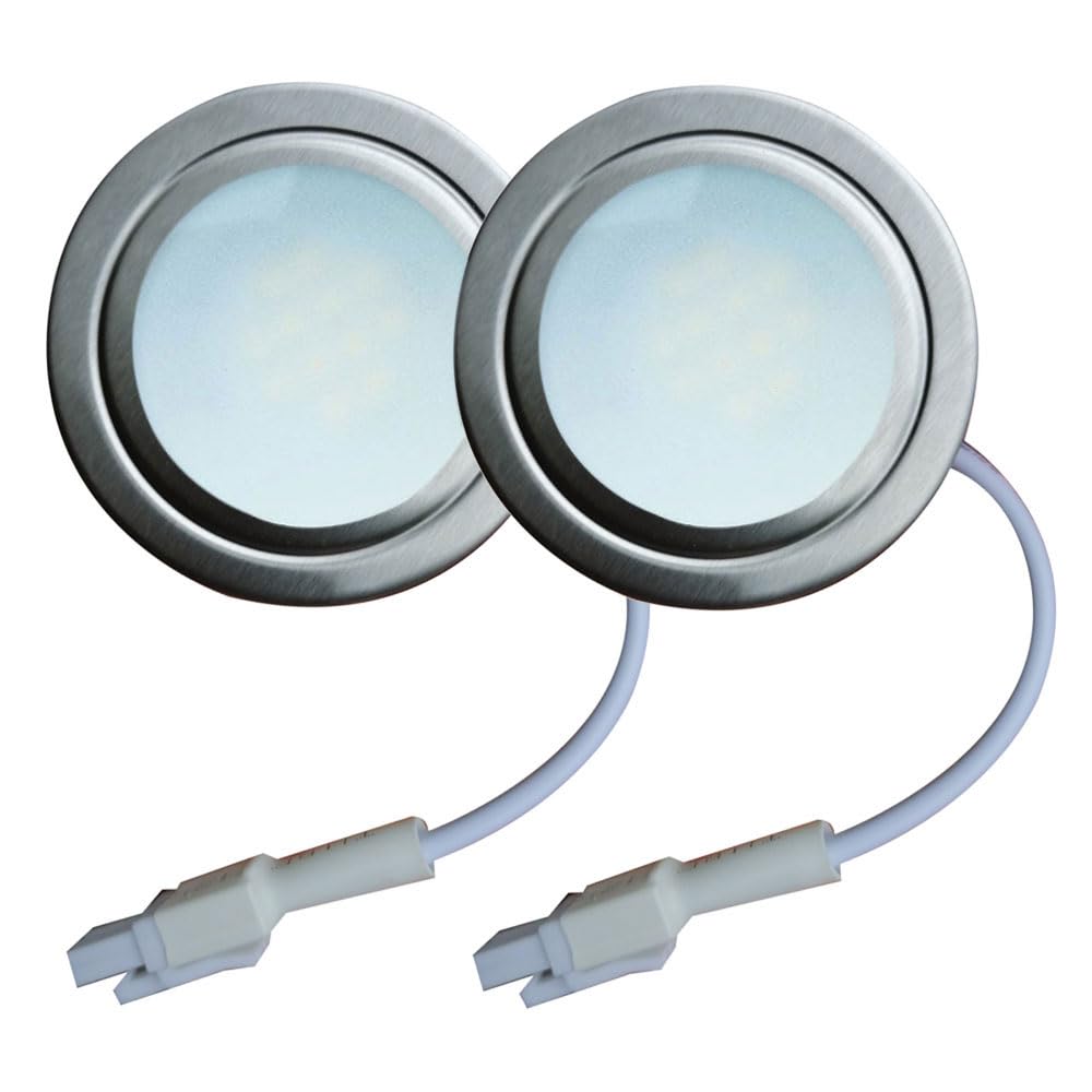 Lidesenmo 2-Pack 55Mm Kitchen Cooker Range Hood Led Light 1.5W 12V Dc El Sm Connectors Smoke Exhauster Ventilator Lamp Motorhome