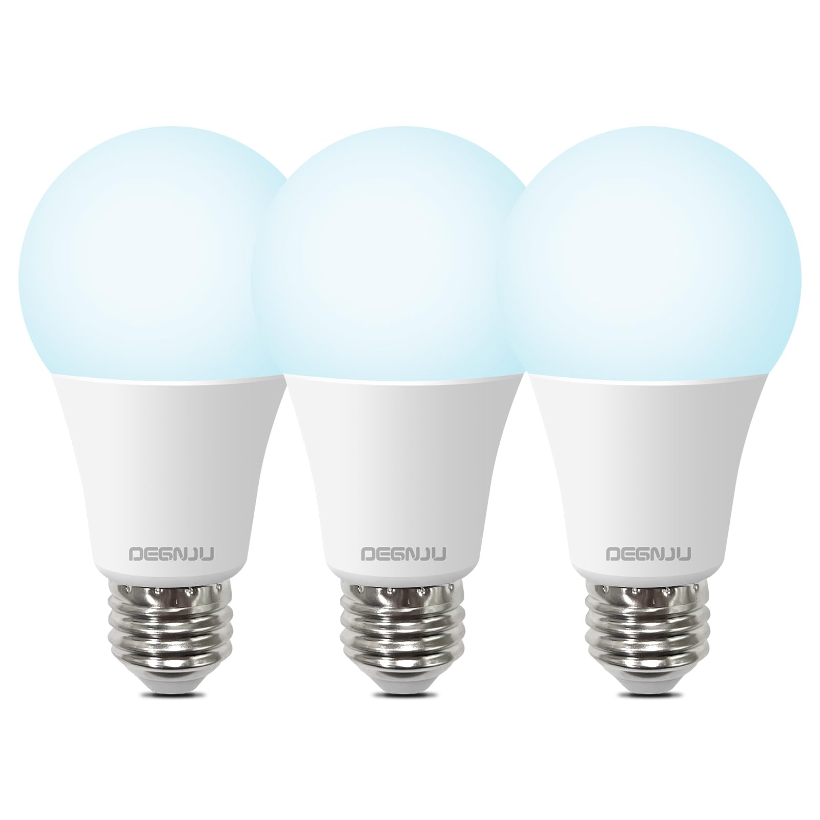Degnju Light Bulbs, A19 100 Watt Equivalent, 1500 Lumens, 5000K Daylight Led Bulbs, E26 Standard Base, Non-Dimmable, 13W Bright 