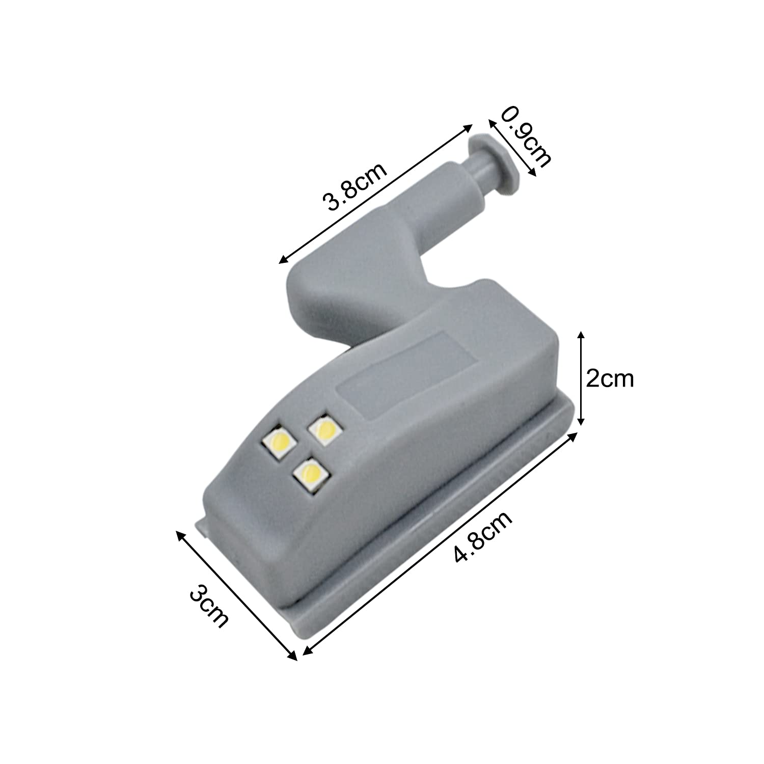 Peixiong 12 Packs Hinge Led Sensor Light -Smart Touch Induction Cabinet Light For Kitchen Cabinet Cupboard Closet Night Lights,