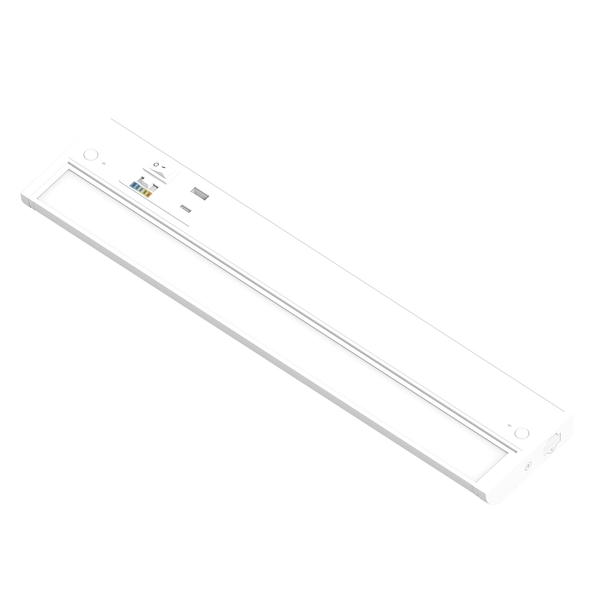 Nora Lighting NUDA-16TWMPW/USB LEDUR 120V Adjustable LEDUR Under Cabinet with Selectable CCT (27K/30K/35K/40K/50K), USB A + C Po