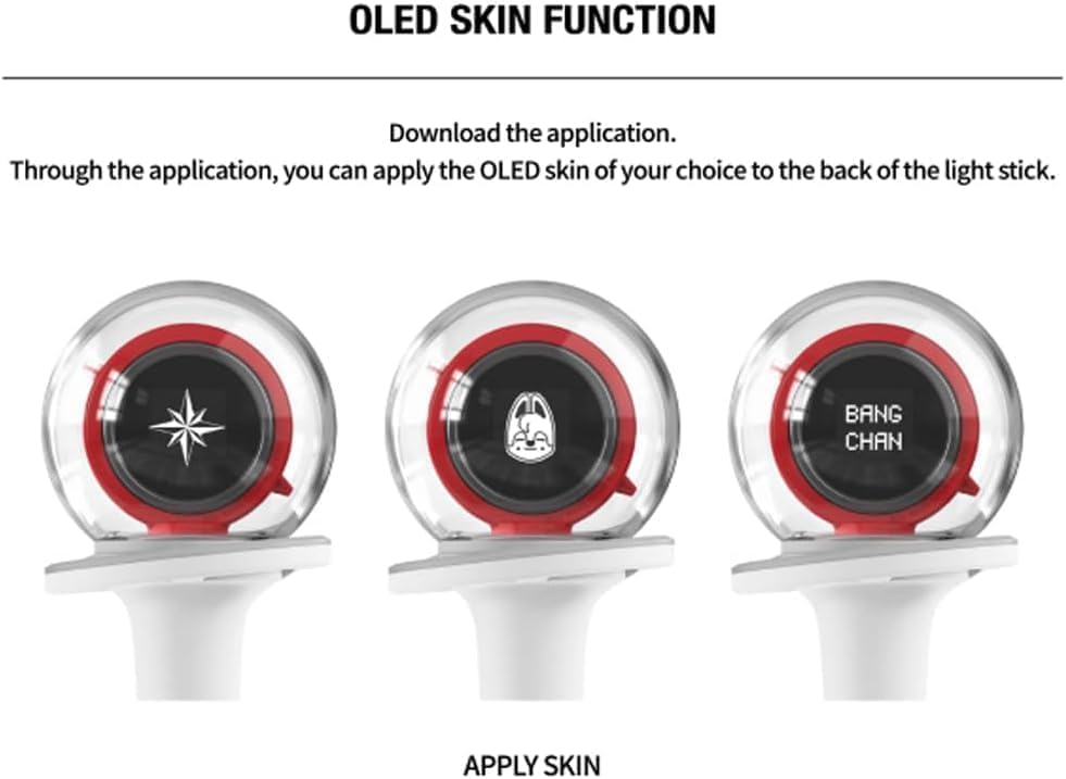 Niaycouky Straykids Lightstick, Cheering Lights for Concert Light Sticks with Bluetooth Function with Merch Bracelets and 55 Pho