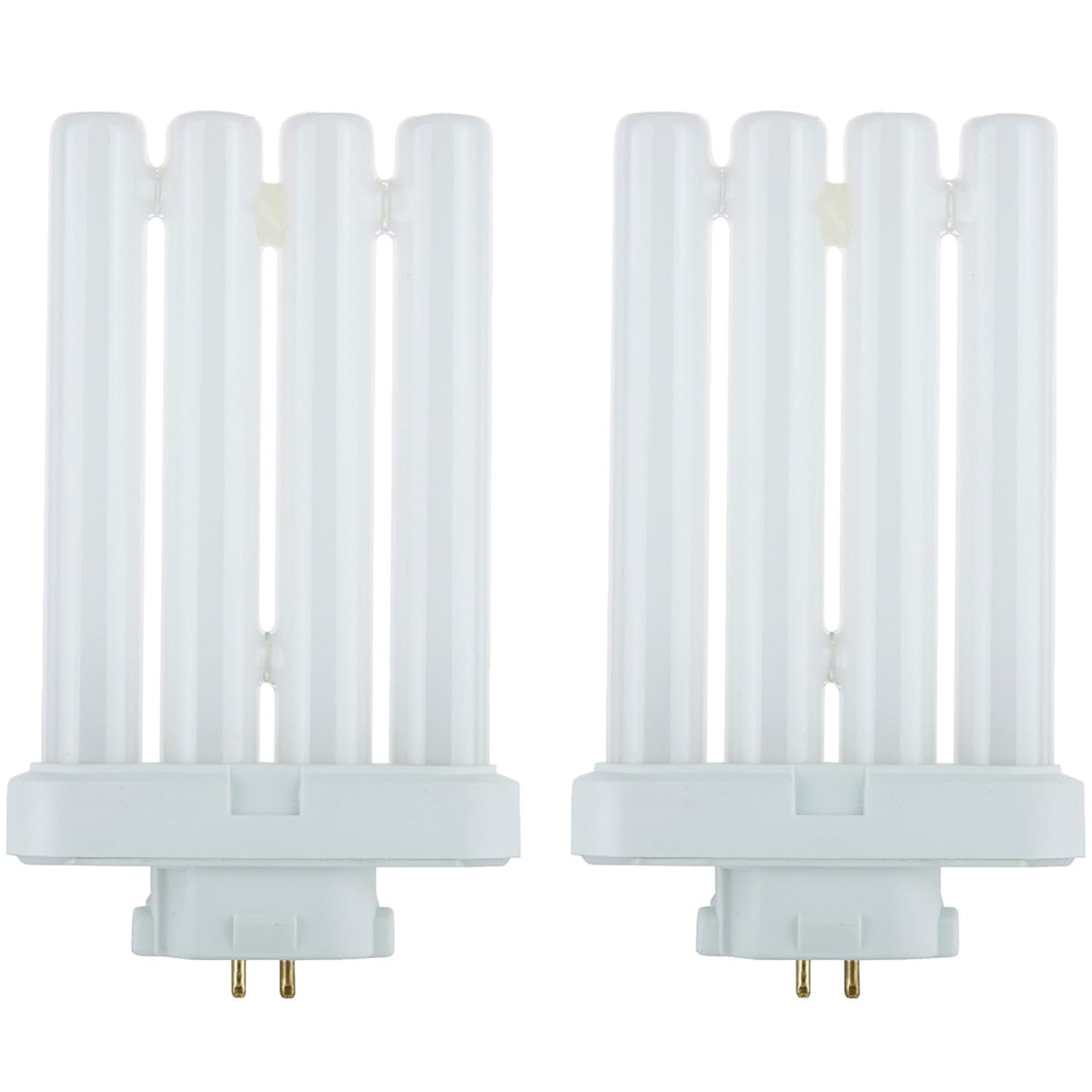 Sunlite 40530 Fml27/30K/2Pk Quad Tube Plug-In Compact Fluorescent Lamp, Fml 4-Pin, 27 Watts, 1500 Lumens, 3000K Warm White, 4-Pi
