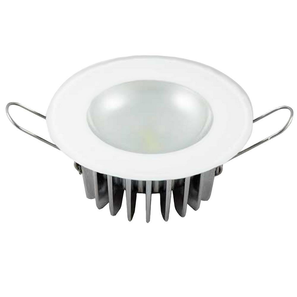 Lumitec 113119 Mirage LED Exterior or Interior Down Light, Flush Mount, Stainless Steel Polished Bezel, Warm White Dimming 3.25-Inch Diameter