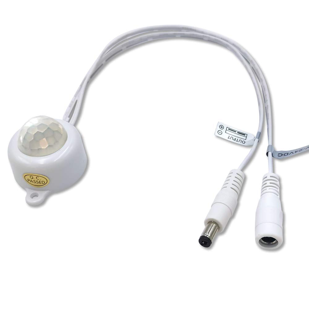 weisuan-Tuodi Light Sensor Switch, DC 6V/12V/24V, 5A, Day-On/Night-Off, Plastic, White, Model LTDL-2025-W
