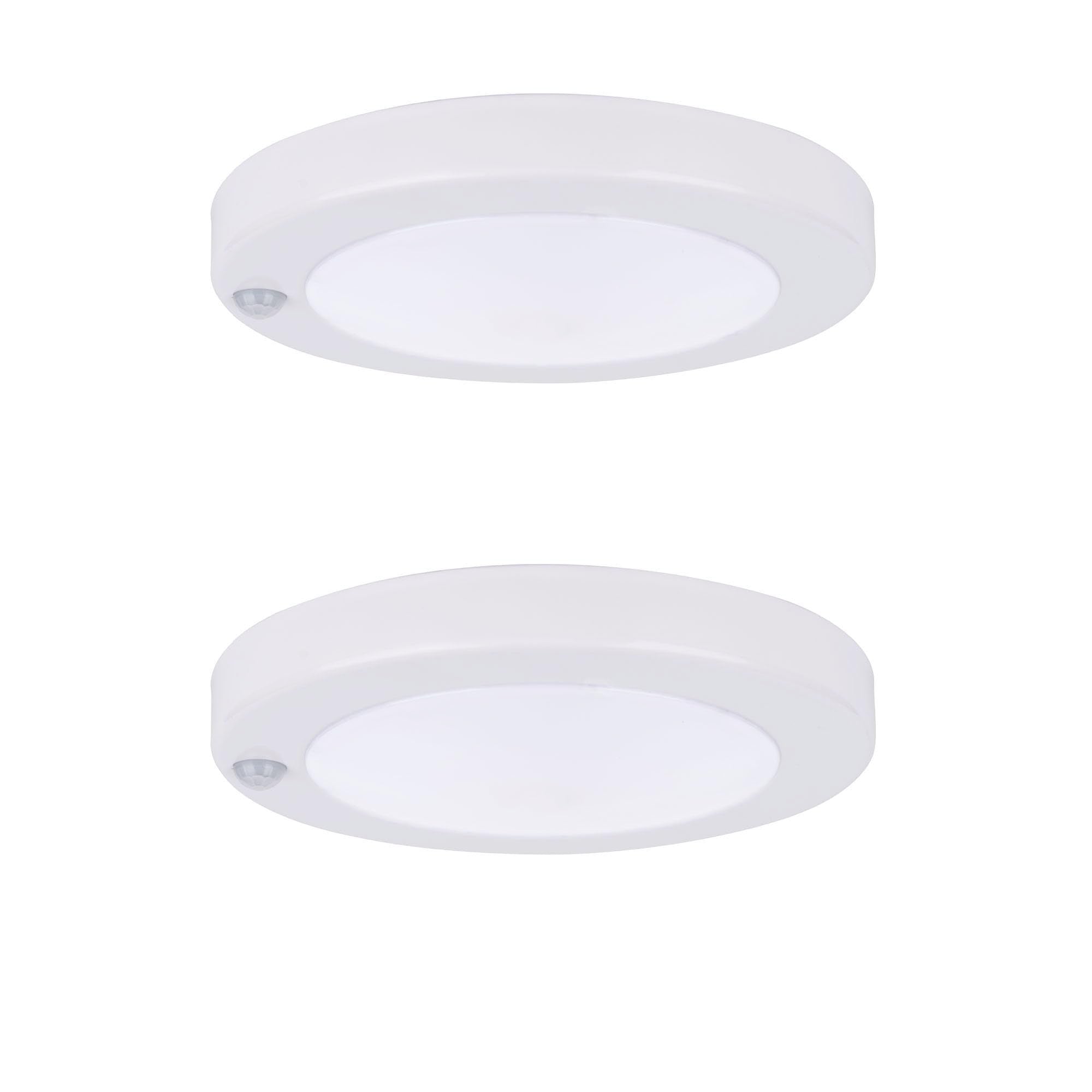 YoonLIT Flush Mount PIR Motion Sensor LED Ceiling Light, 6.2 Inch 10.5W 800 Lumen, Motion Activated Ceiling Fixture for Closet, 