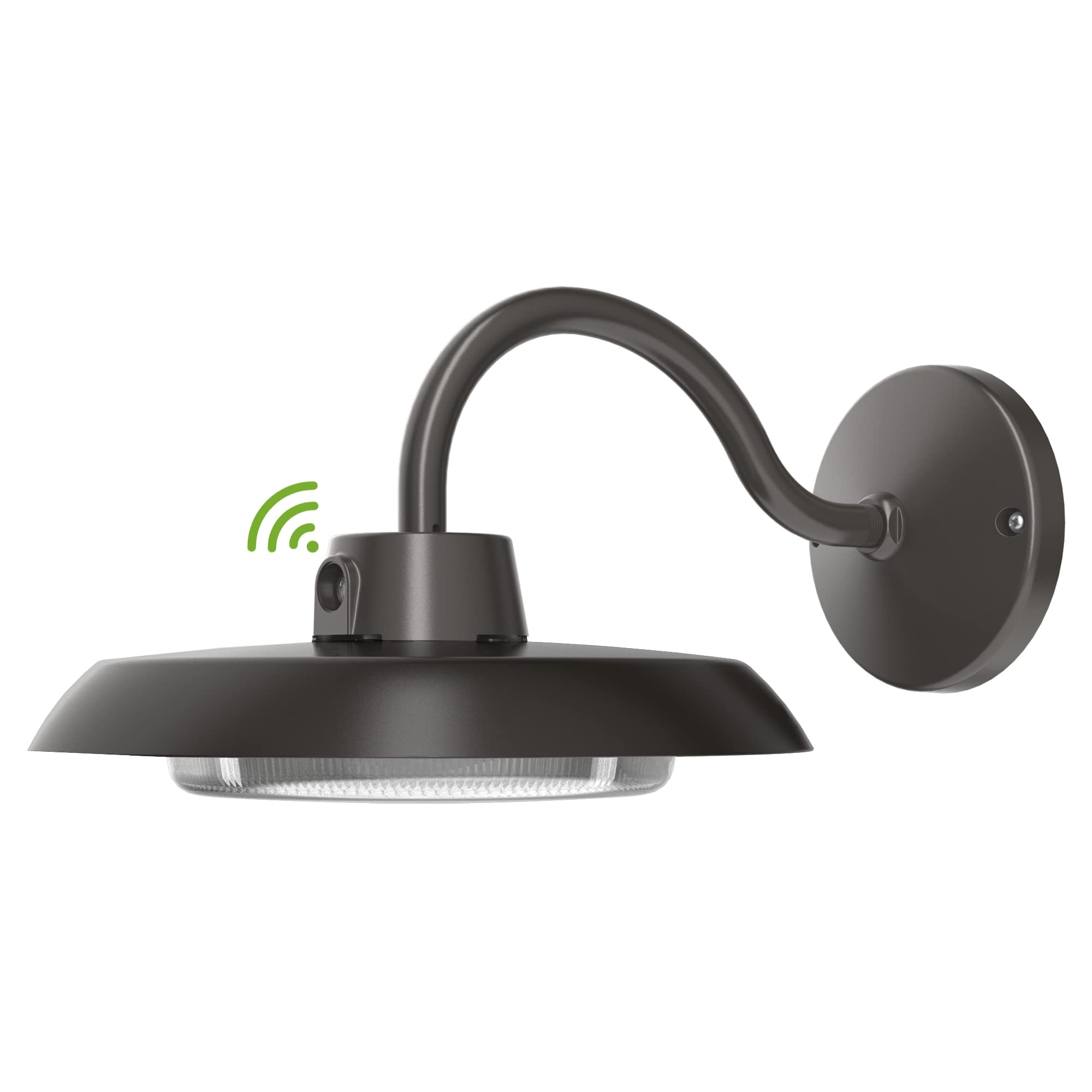 TIERONE 35W LED Gooseneck Barn Light Dusk to Dawn 8in Dark Bronze Model LMS-EJD-35W-1PK-310