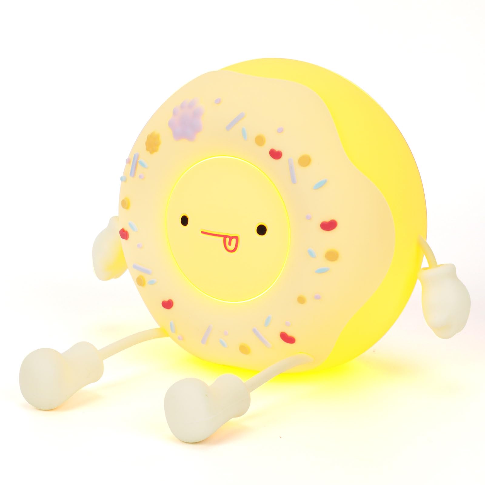 Qanyi Donut Lover Lamp, Soft Bpa Free Silicone Touch Night Light, Eye Caring, Stepless Dimming, Christmas Gift, Room Decor, Part