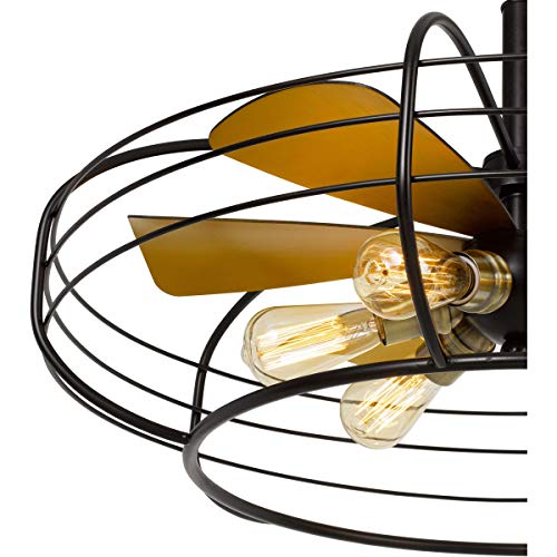 Cal Lighting FX-3711-6 Transitional Six Light Chandelier, 30in x 30in x 18.5in, Bronze Finish, Forged Metal