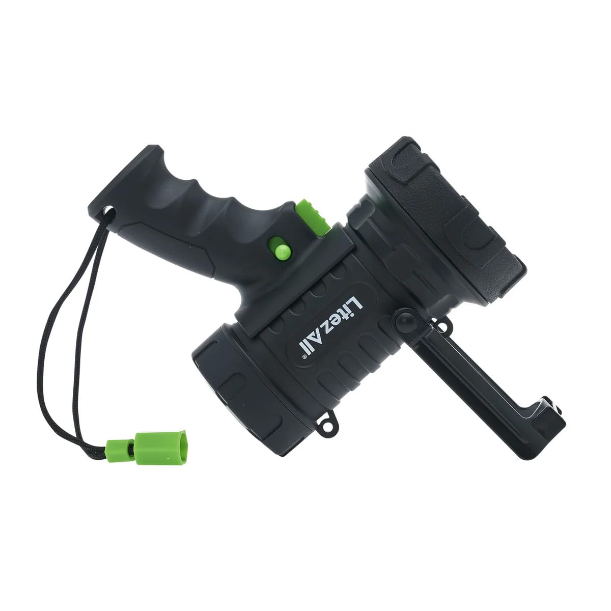 LitezAll ULTAC3 Rechargeable Spotlight - 1000 Lumen Handheld, USB-C Charging, IPX7 Weather Resistant, Black, Model 28332
