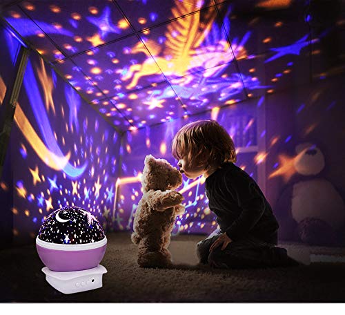 WENGTY Star Master Projector with USB Wire Colorful Romantic LED Star Master Sky Night Projector & Bed Light Lamp. LED Light Pro