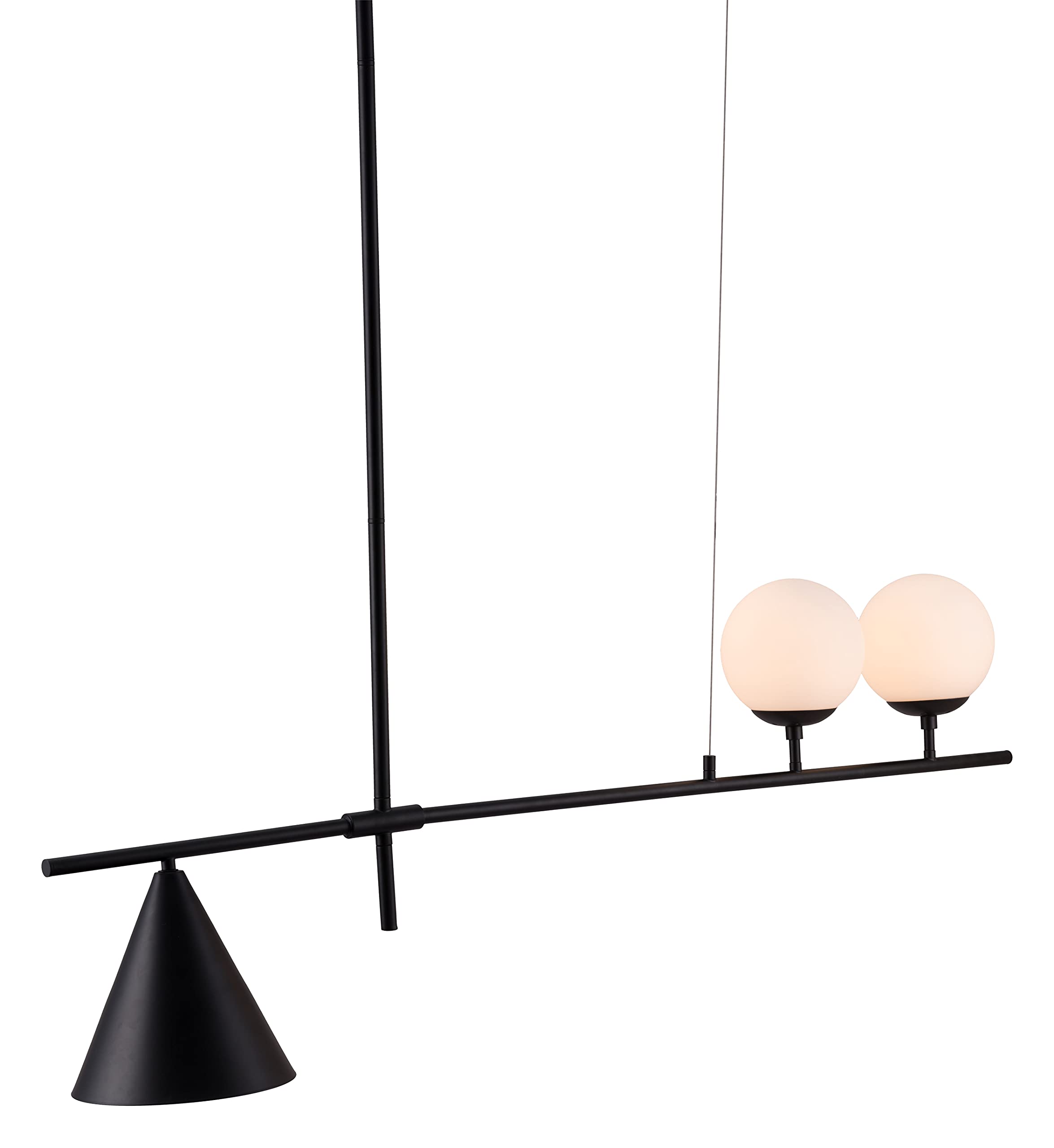 Zuo Richiza Black Ceiling Lamp - Stylish Alloy Steel Fixture For Modern Interiors