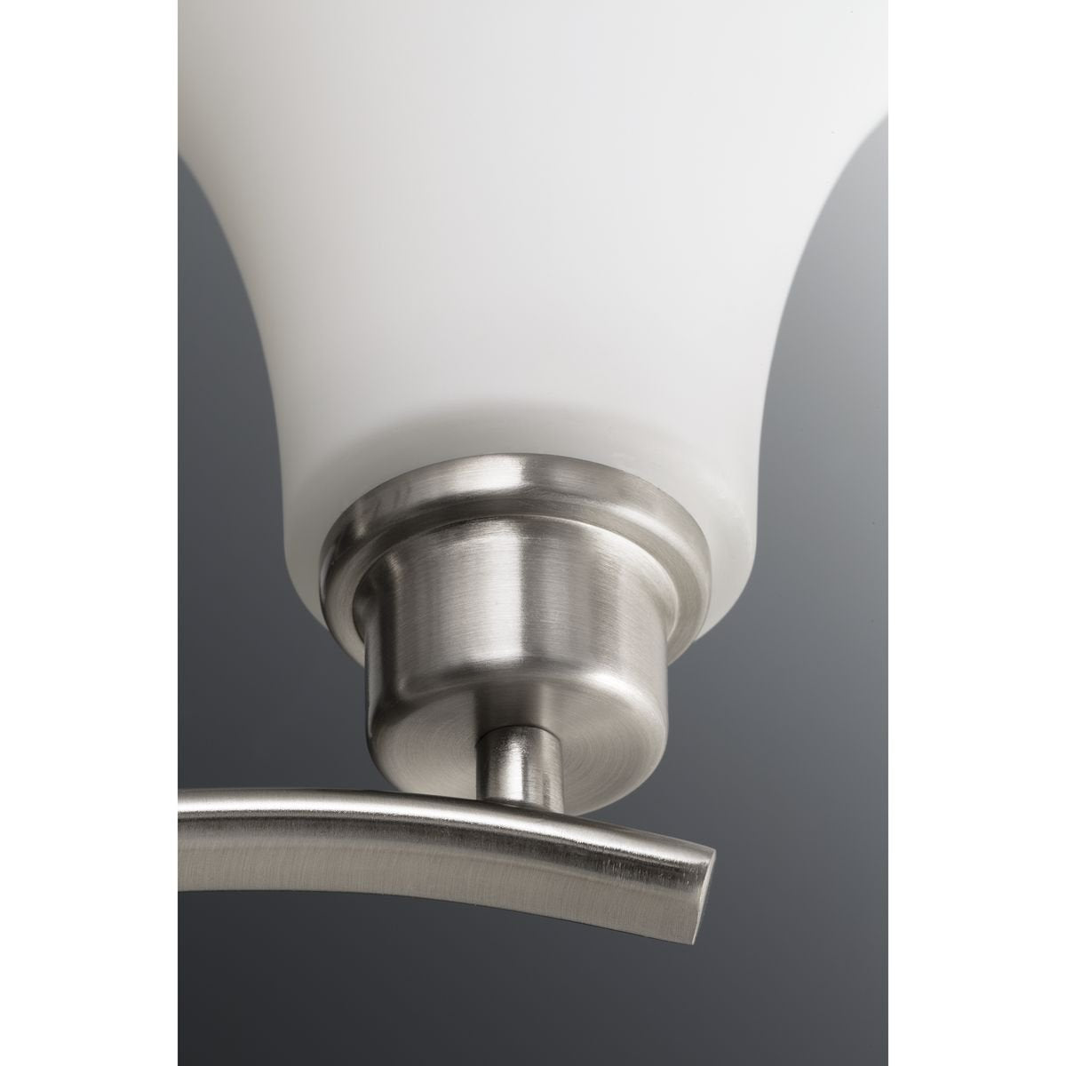 Progress Lighting 3-Light Chandelier, Joy Collection, 6" Brushed Nickel, Alloy Steel, Model P4489-09