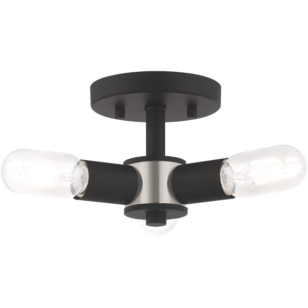 Livex Lighting 3 Lt Black Ceiling Mount