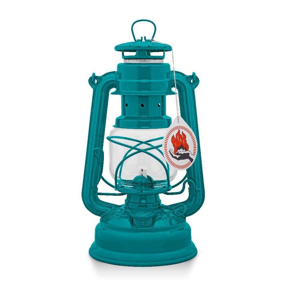 Feuerhand Baby Special 276 Hurricane Lantern in 21 Colours (Teal Blue)