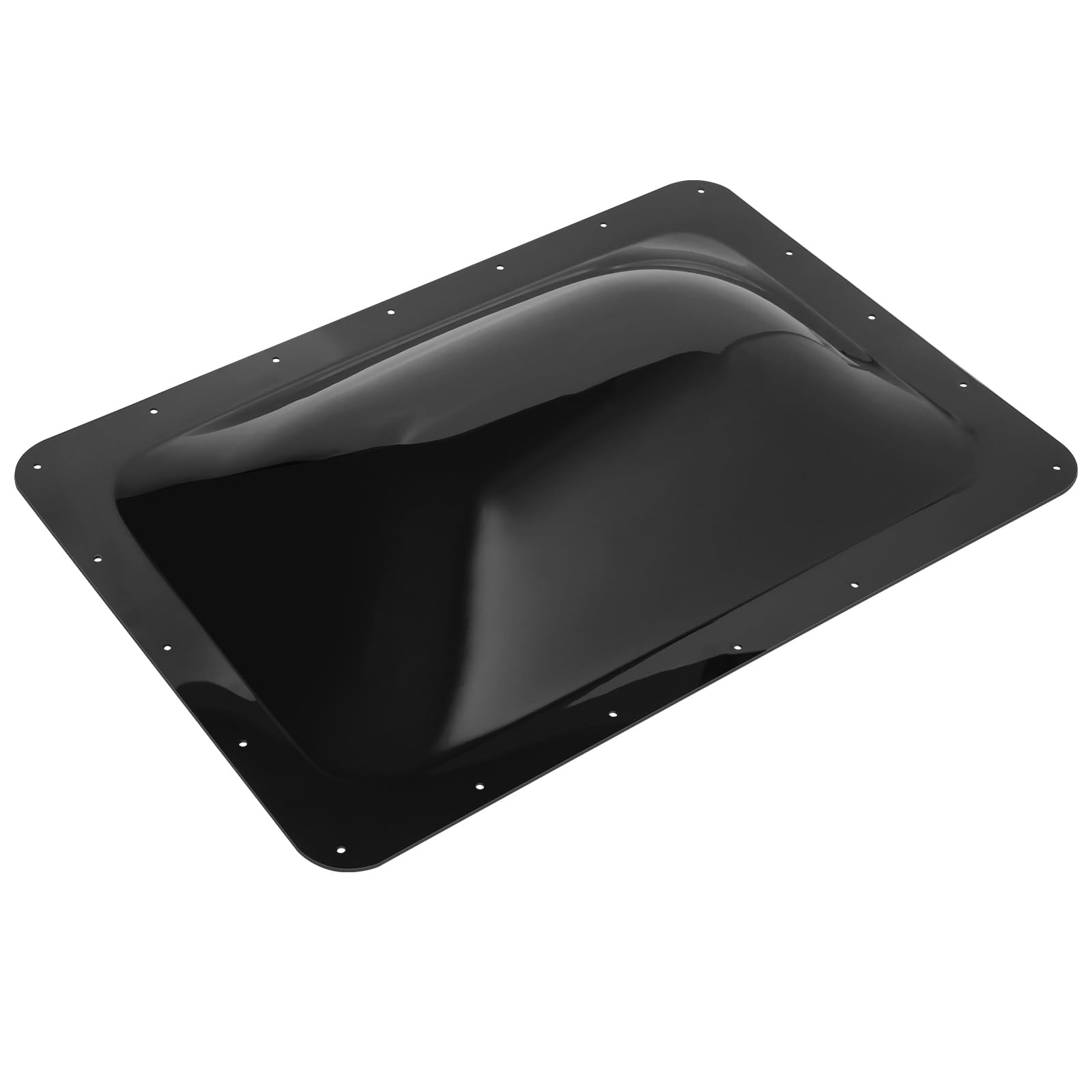 XMK RV Skylight Replacement - 18"x26", Impact Resistant Polycarbonate, Black, Fits 14"x22" Openings, Model RV Skylight-016