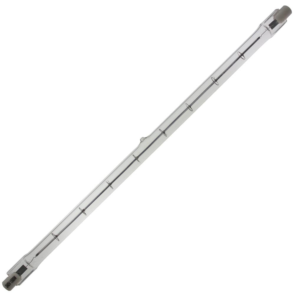 Industrial Performance Q1500T3/Cl/L 240V, 1500 Watt, T3, Recessed Single Contact (R7S) Base Quartz Light Bulb (12 Bulbs)