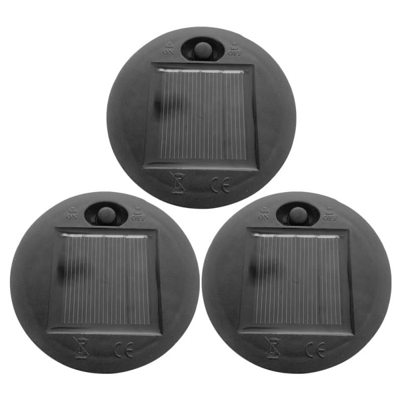 Hemobllo Replacement Solar Light Tops 2.75 Inch Plastic Panel Box Lid Parts for Outdoor Garden Lantern Hanging Lamp Outside Chan