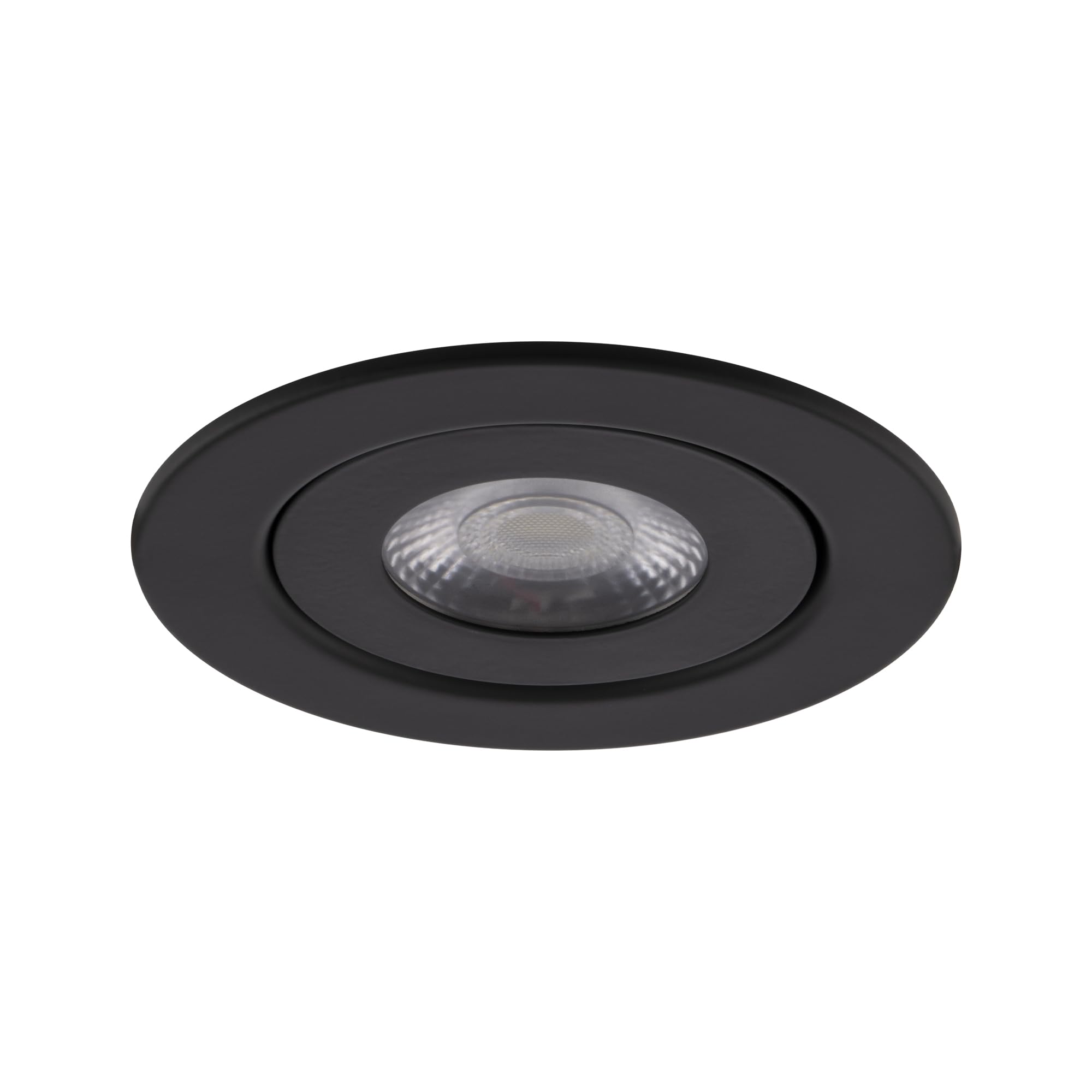 Wac Lighting Lotos 6In Led Round Adjustable Recessed Light 5-Cct Selectable 15W 1 350 Lumens Ic-Rated Airtight 120V-277V Universal In Black (Pack Of 24)