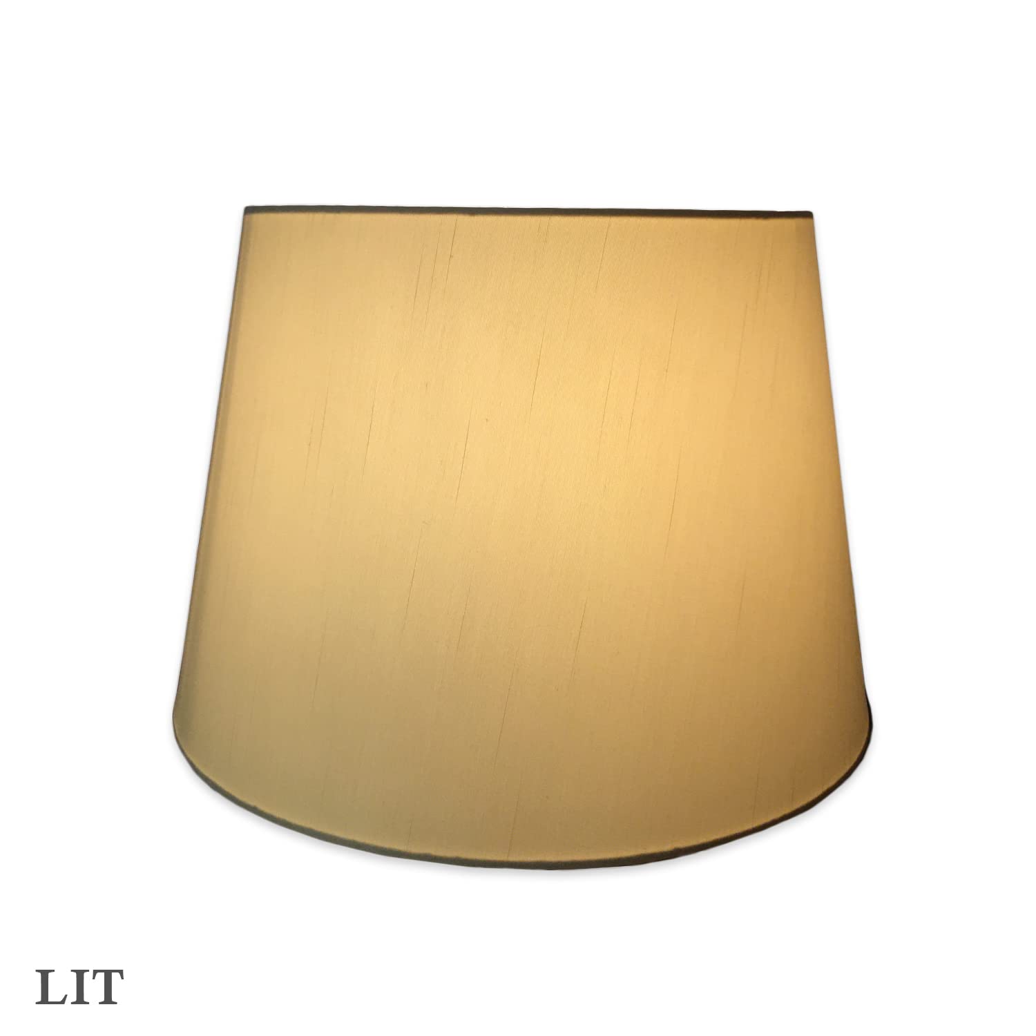 Royal Designs, Inc. Tapered Shallow Drum Shade Fabric Beige 13 x 18 x 12 Model HB-606-18BG