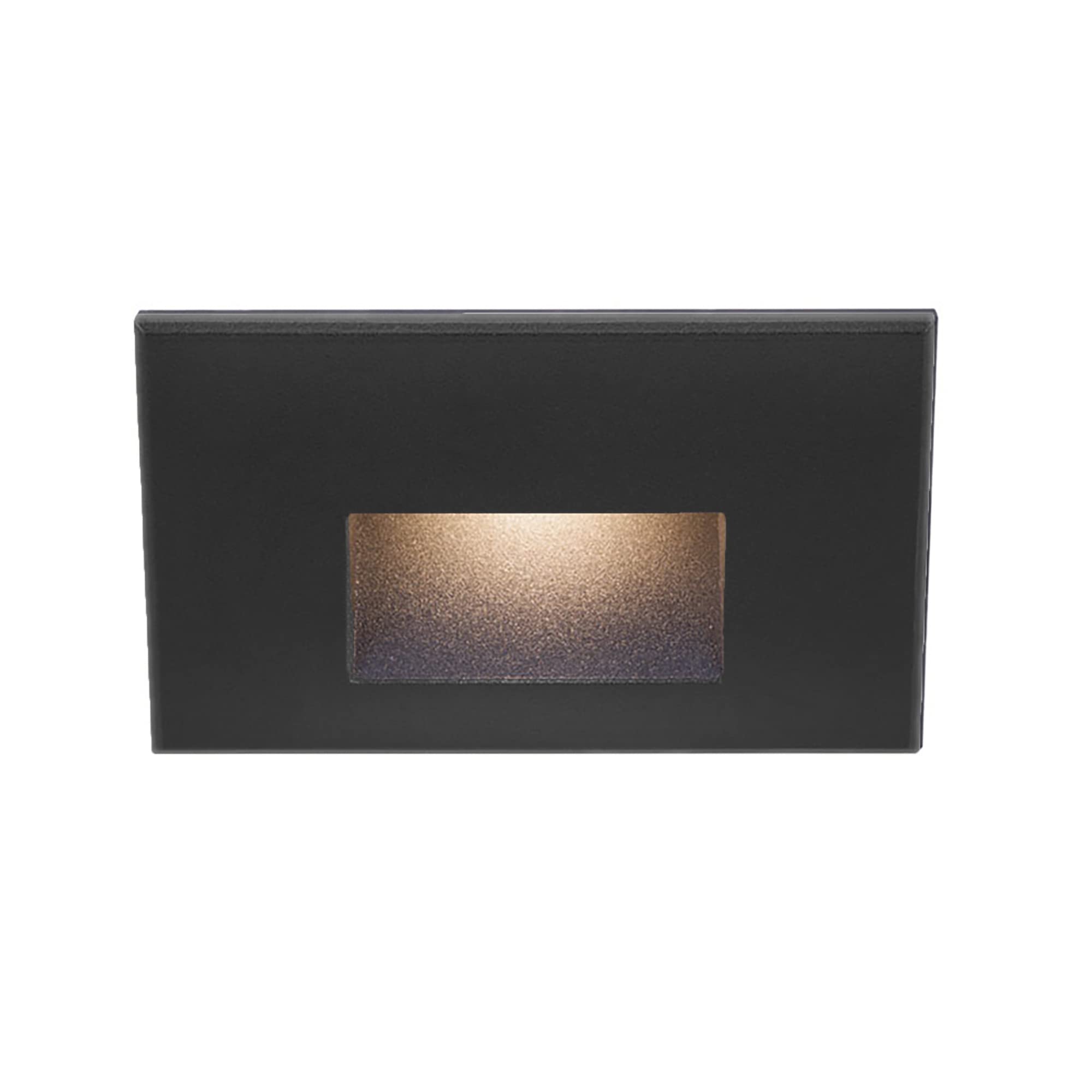 WAC Landscape Lighting, LEDme 120V LED Horizontal Indoor and Outdoor Step and Wall Light 3000K Built-in LED in Black