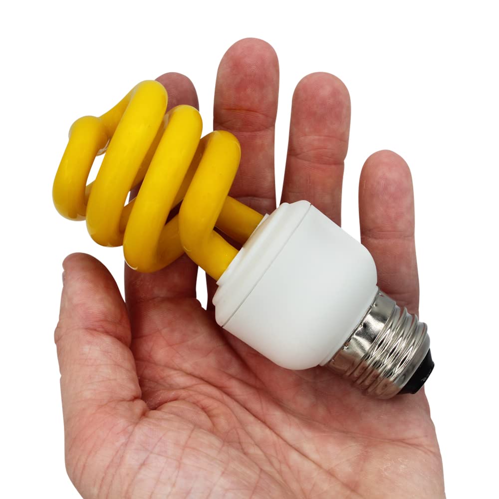 lumenivo 13W Yellow CFL Light Bulbs E26 Medium Base - 1 Pack, Bug-Repellent for Indoor/Outdoor Use