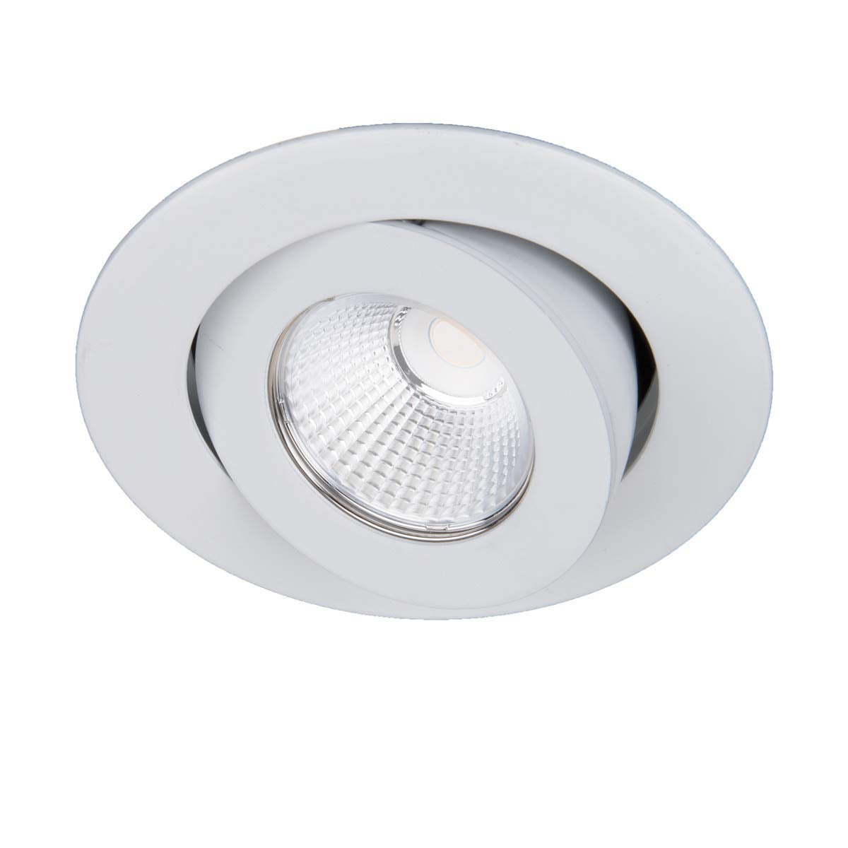 Oculux 3.5 LED Round Adjustable Trim Narrow 3000K with Warm Dim Light Engine in White