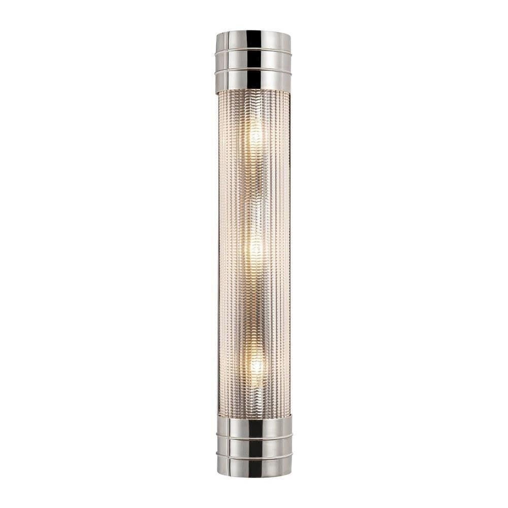 Alora WV348224PNPG Willard Vanity, Polished Nickel/Clear Prismatic Glass