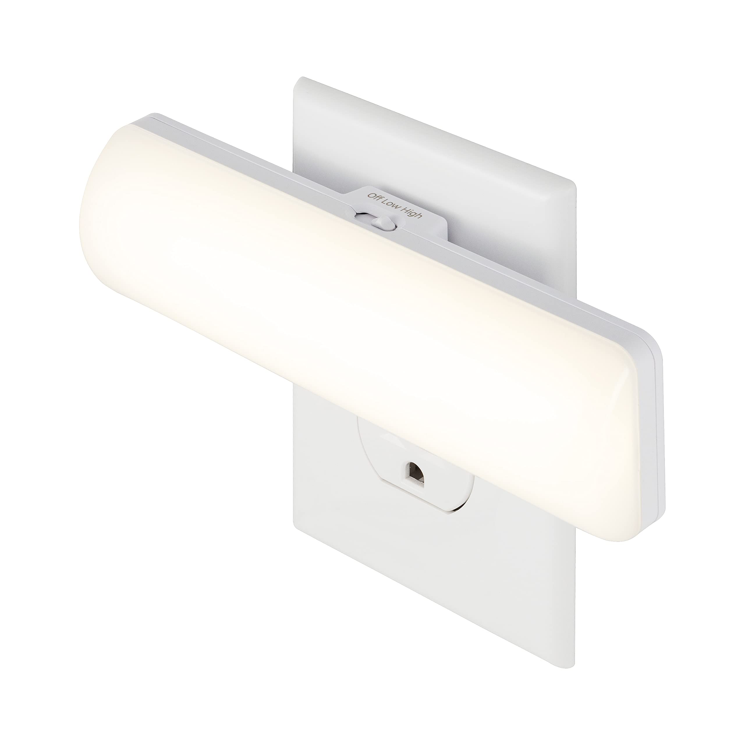 Ge Home Electrical Ultrabrite Led Light Bar, 200 Lumens, High/Low/Off Switch, Plug-In, Night Light, Ideal For Dark Spaces, Bedro
